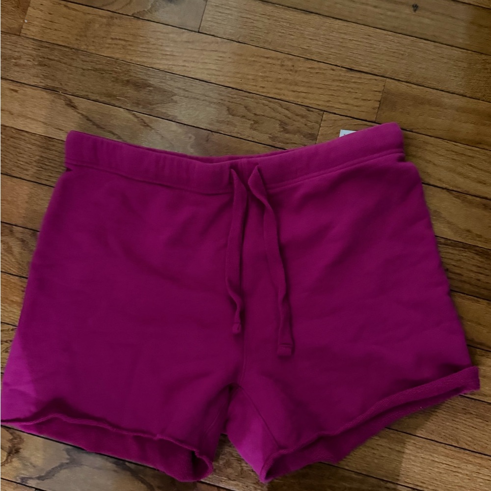 Frank & Eileen Magenta Pink Triple Fleece Shorts M Medium